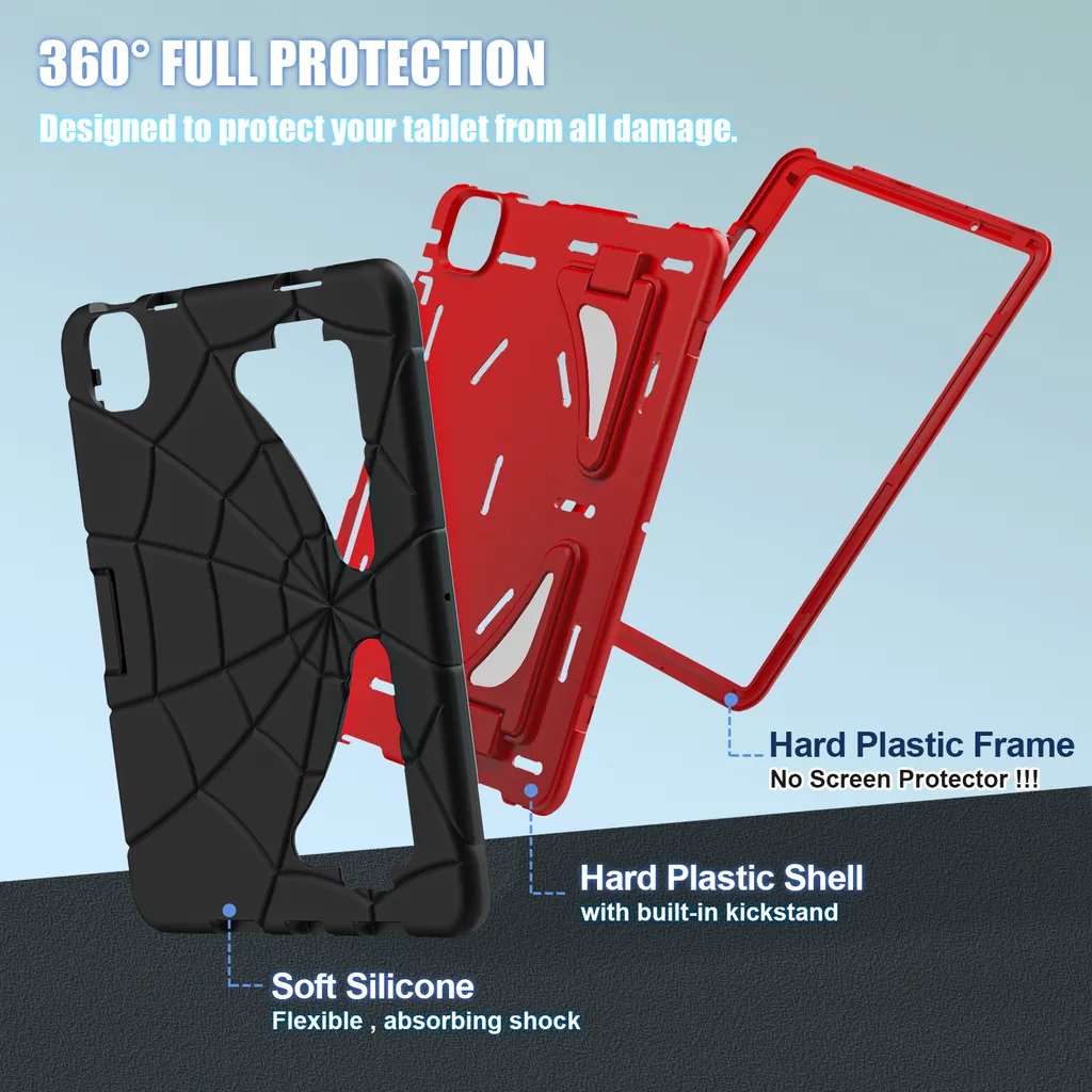 Étui de Protection Antichoc iPad Air 11 M2 2024 Robuste Support Intégré