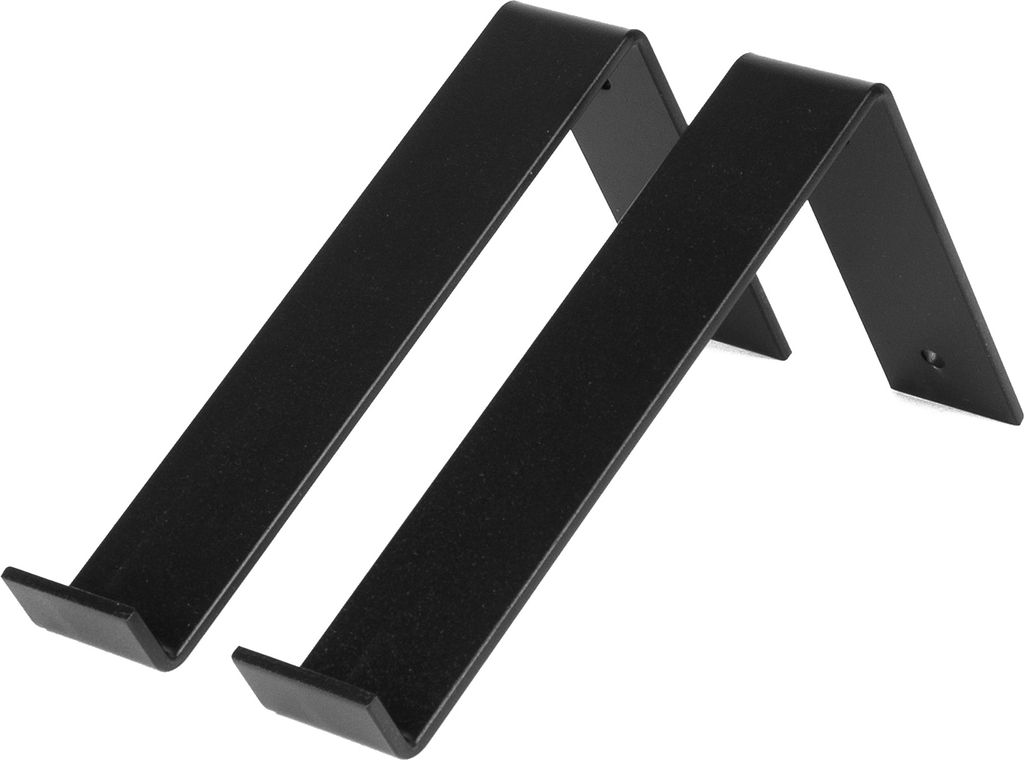 Regalhalter Industriell Schwarz 150 x 200 mm - Pro Set 2 Stück