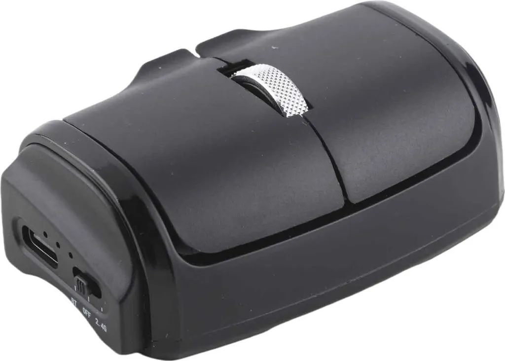 Souris sans fil Bluetooth et 2.4G compacte à usage vertical/horizontal