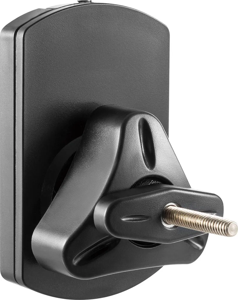Support d'Enceinte Mural Noir Cabletech avec Rotation 360 Degrés Max 10kg