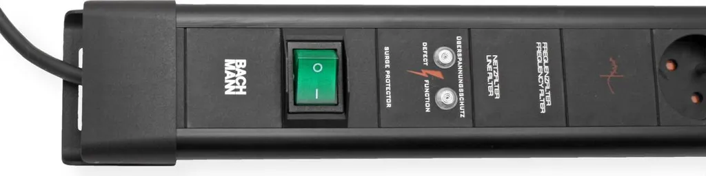 Multiprise 6 socles BACHMANN CONNECTUS 2m avec Interrupteur GVS