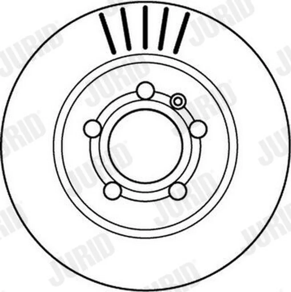 Paire Disques de Frein JURID 562133JC 256mm Robustes pour Golf IV 1J1