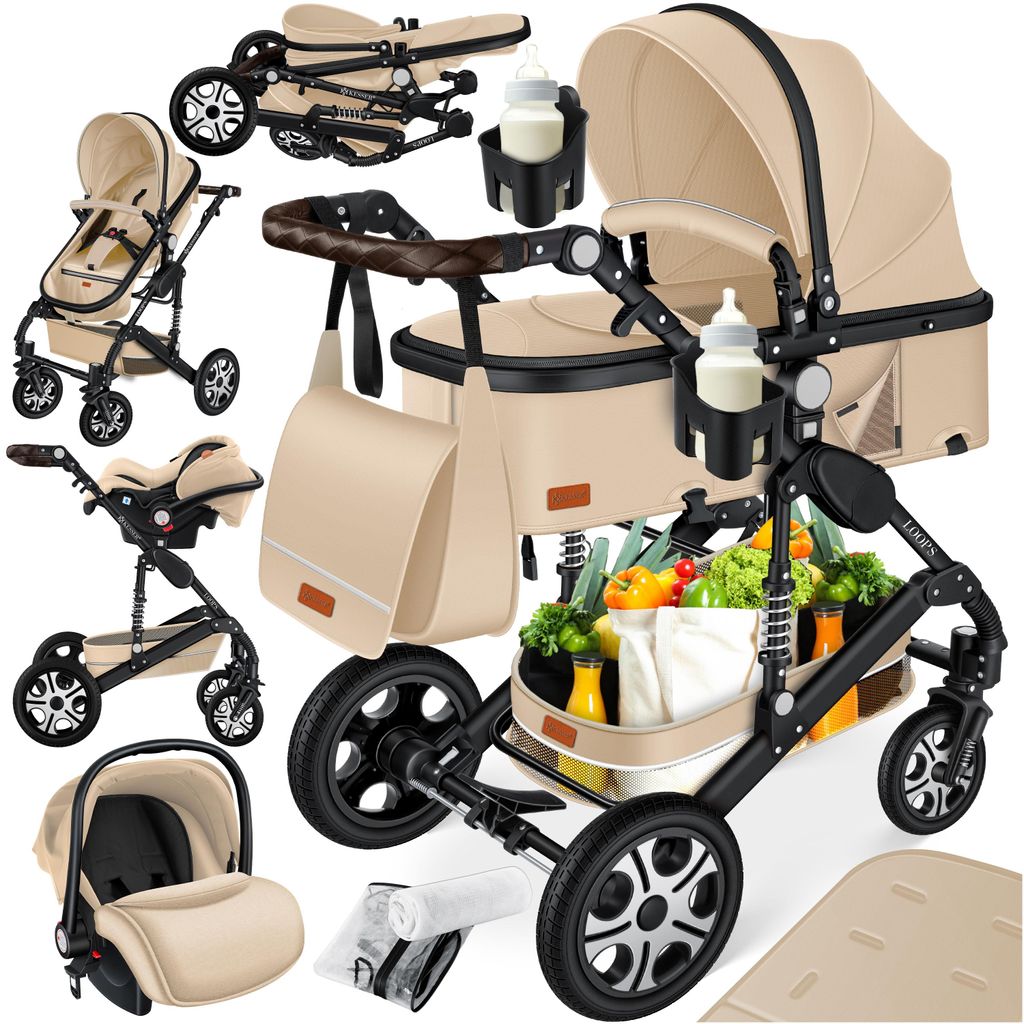 Poussette KESSER® Loops 4 en 1, ensemble complet, également Image du produit 