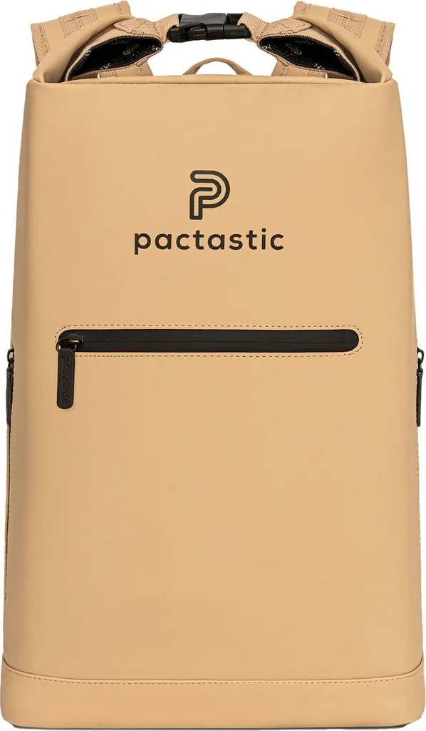 Pactastic zainetto zaino con scomparto per laptop Urban Collection Rolltop Backpack 50 cm 27L Beige