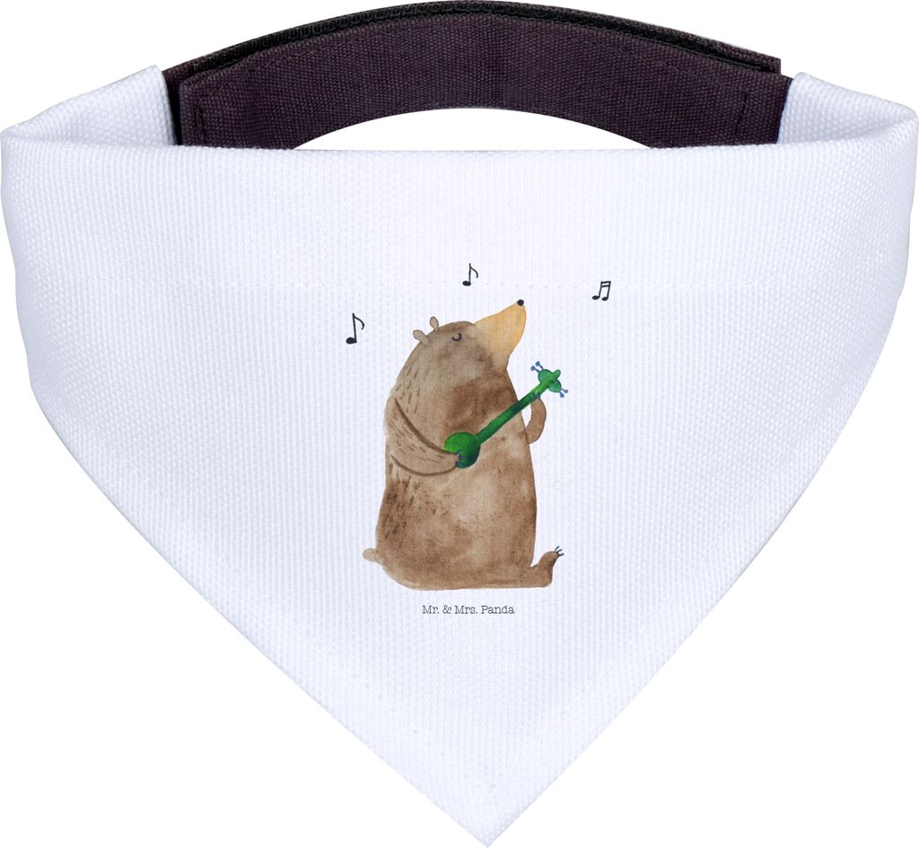 Mr. & Mrs. Panda Halstuch Hund Bär Lied - Weiß - Geschenk, Frau, Valentinstag, Tuch, Hunde, Liebe, Spruch, Teddy, Hunde-Halstuch, Hundehalstuch, ...