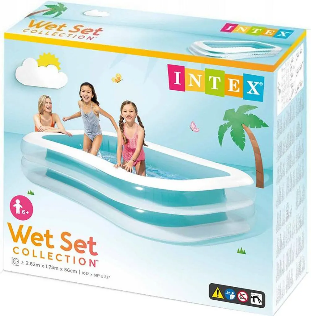 Intex 56483NP Piscina Gonfiabile Family 262x175x56cm - Offerta Estate - 29