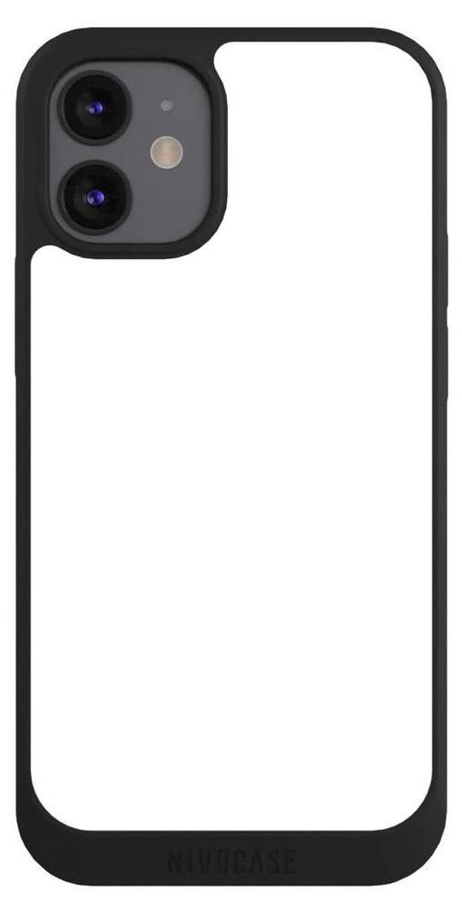 NIVOCASE Handyhülle für Apple iPhone 12 mini Hülle NIVOpure Case Schwarz Farbe einfarbig weiß
