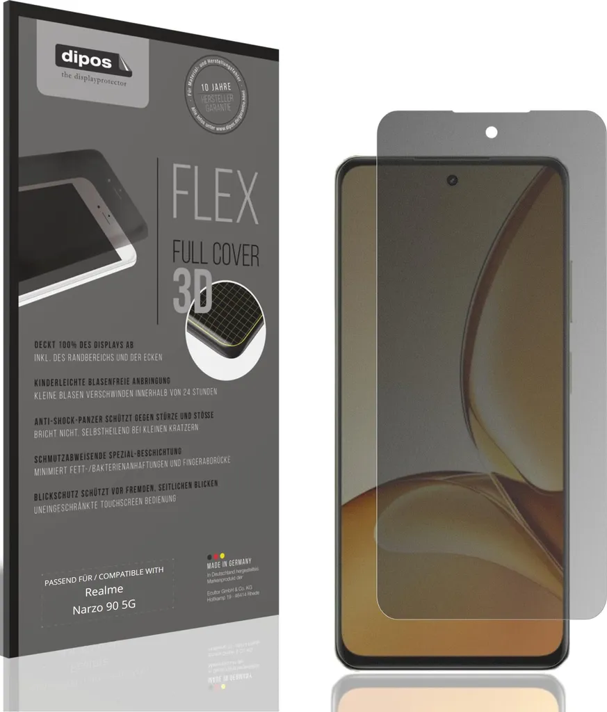 dipos I 5X Pellicola Protettiva Compatibile con Oppo Realme