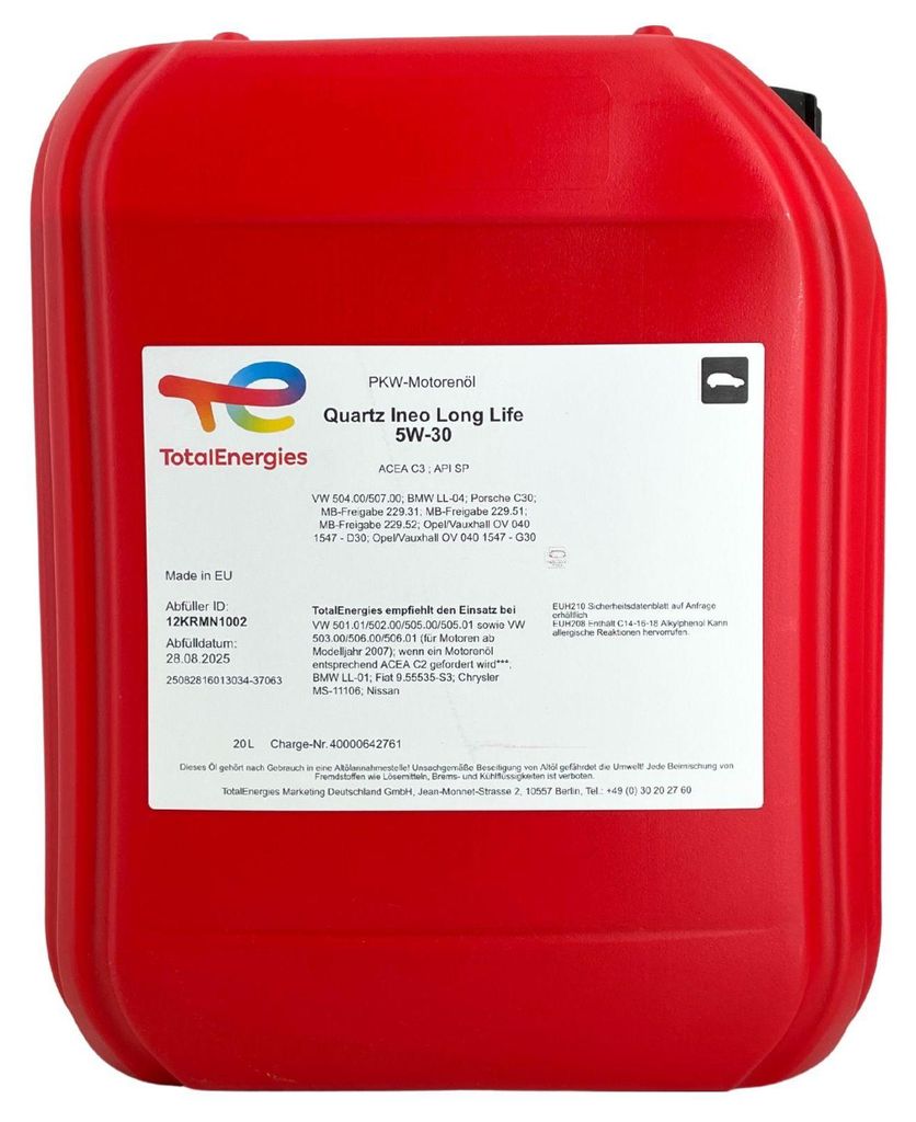 Total Quartz Ineo Longlife 5W-30 20 Liter (181710) Produktbild 