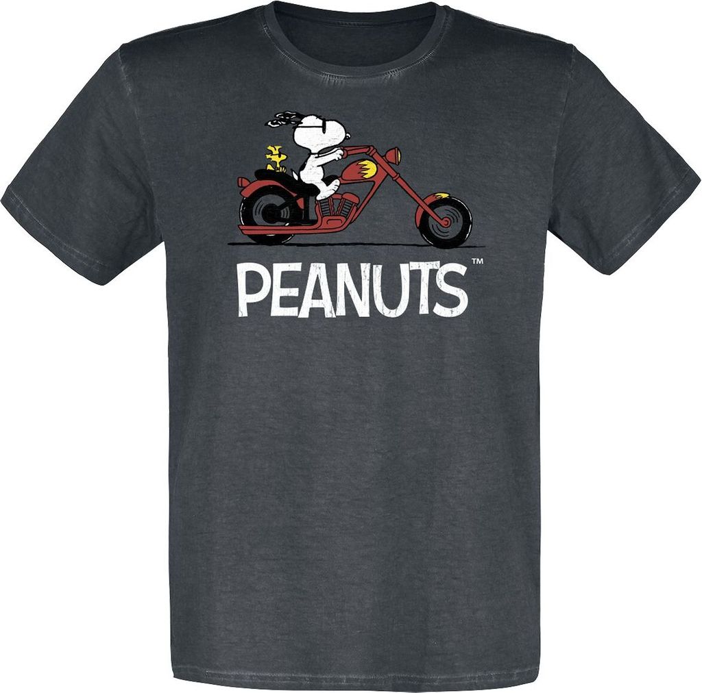 Peanuts T-Shirt Herren Snoopy - Biker - Rocker - Woodstock multicolor L