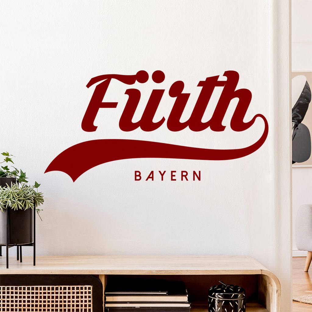 Fürth Bayern Wandtattoo Wandaufkleber Wall Sticker - Dekoration, Küche, Wohnzimmer, Schlafzimmer, Badezimmer