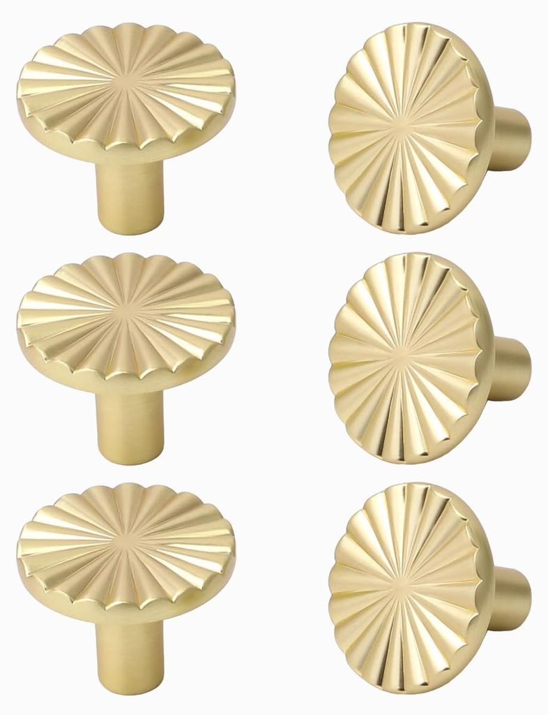 Balení 6 kusů vintage knoflíků na skříň, úchytky do zásuvek Obrázek produktu 