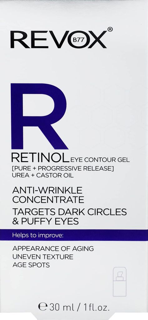 Revox B77, Retinol, Anti-Wrinkle, Eye Gel, 30 ml