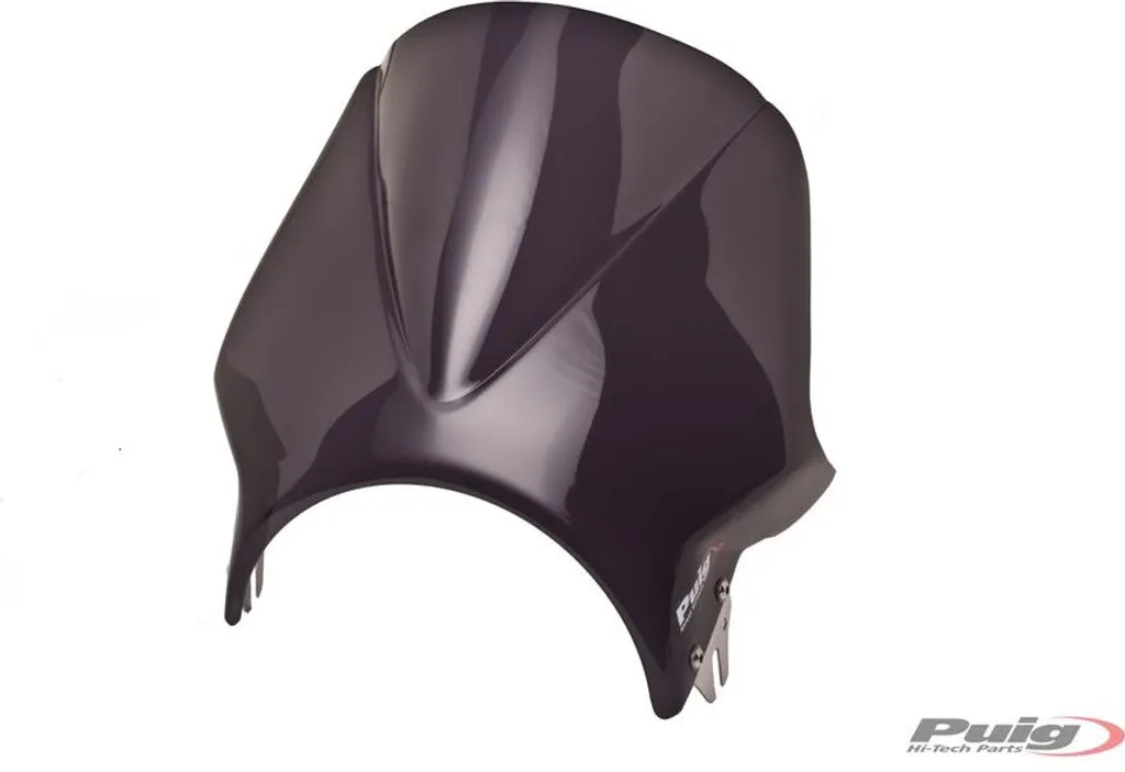 Saut-de-vent PUIG Windy fumé foncé 315x335mm pour moto Kawasaki