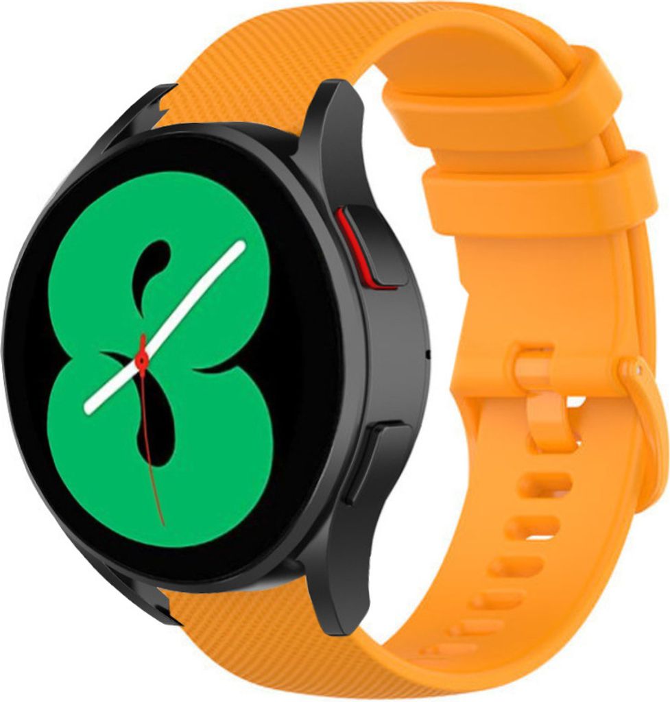 Strap-it Samsung Galaxy Watch 4 40mm Luxus-Silikonarmband (Orange)