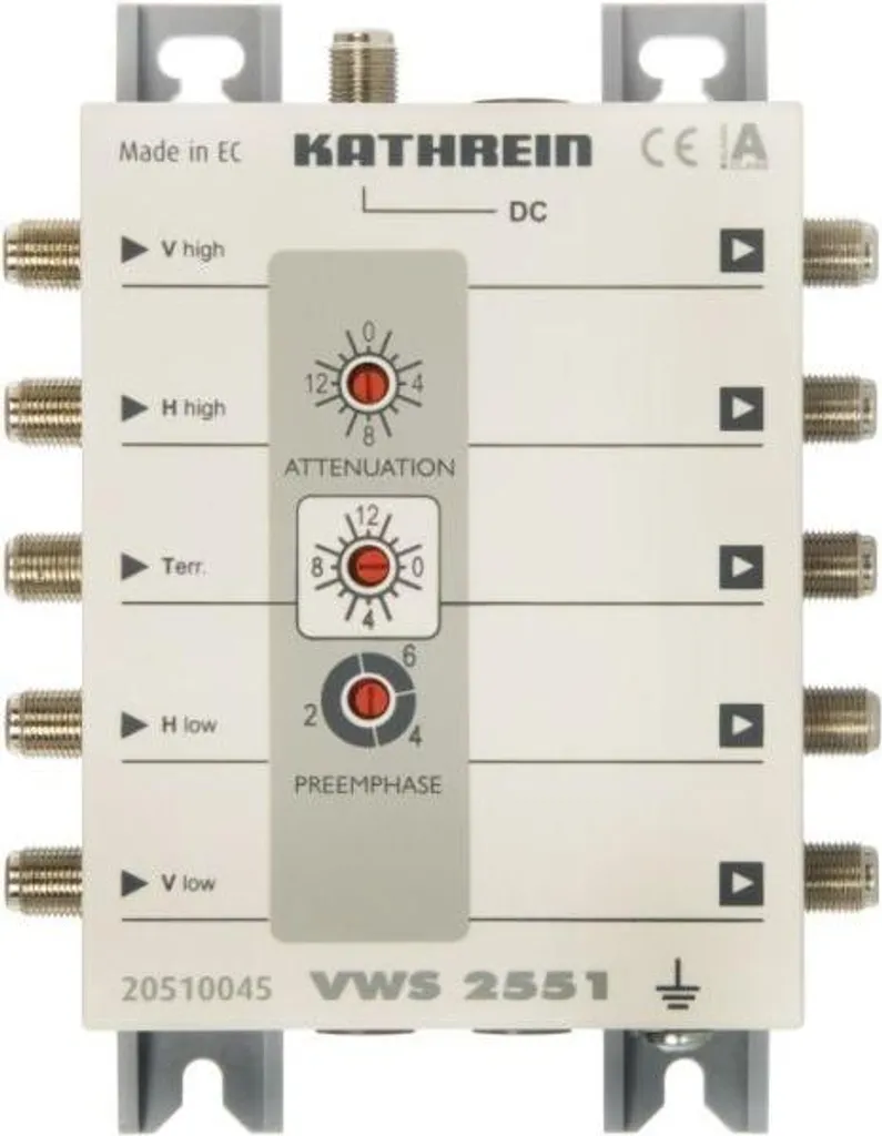 Amplificateur réseau VWS 2551 contre perte signal et freeze TV
