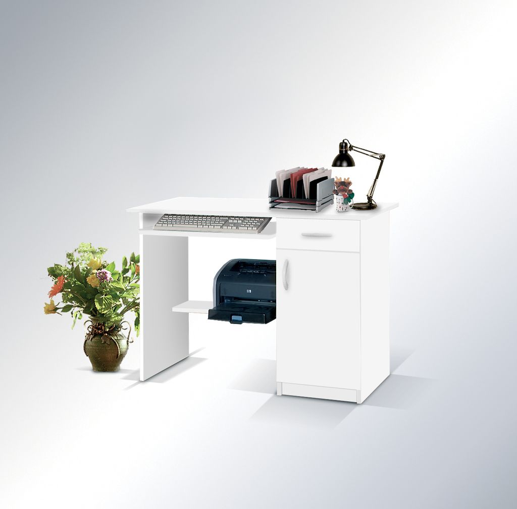 PC-Schreibtisch AZLE - weiß