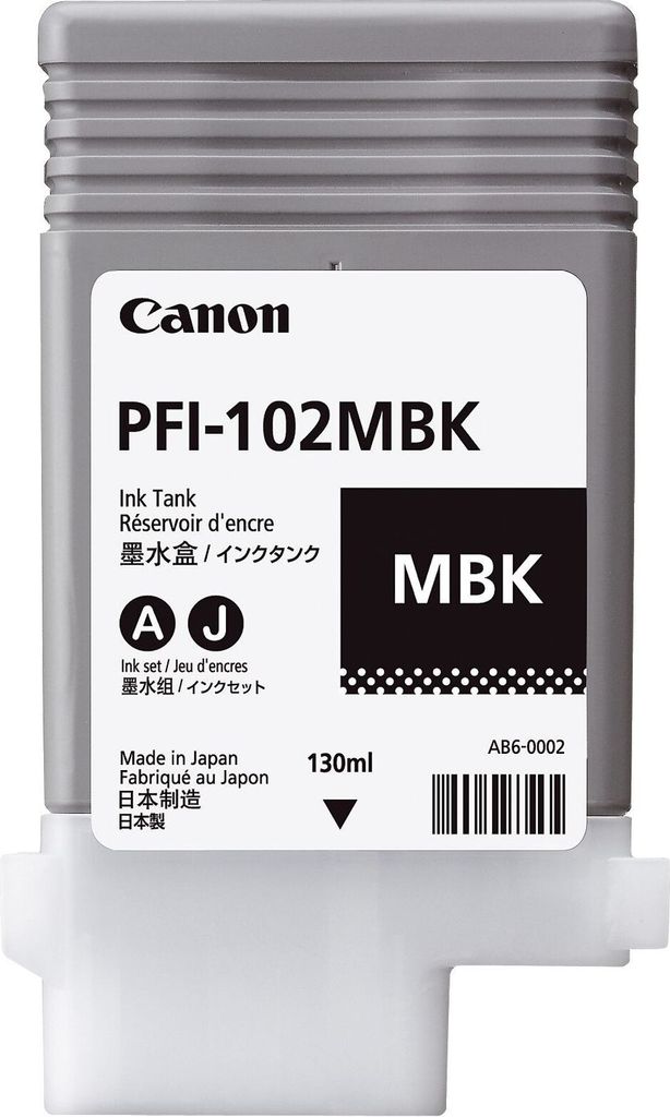 Canon PFI-102 MBK - 130 ml - noir mat - original Image du produit 