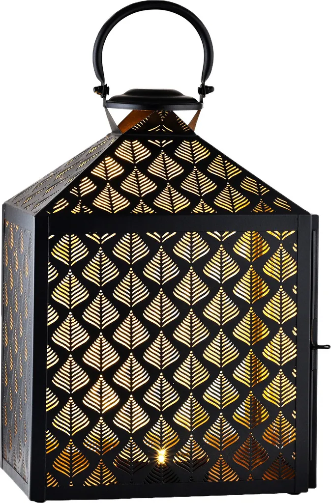 Bougeoir Extérieur Skandinavische Design Géométrique et Finition Mate Noire