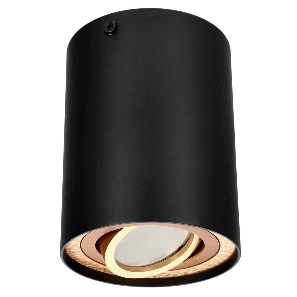 SKAND 1 oro nero GU10 IP20 faretto da soffitto rotondo oro Immagine del prodotto 