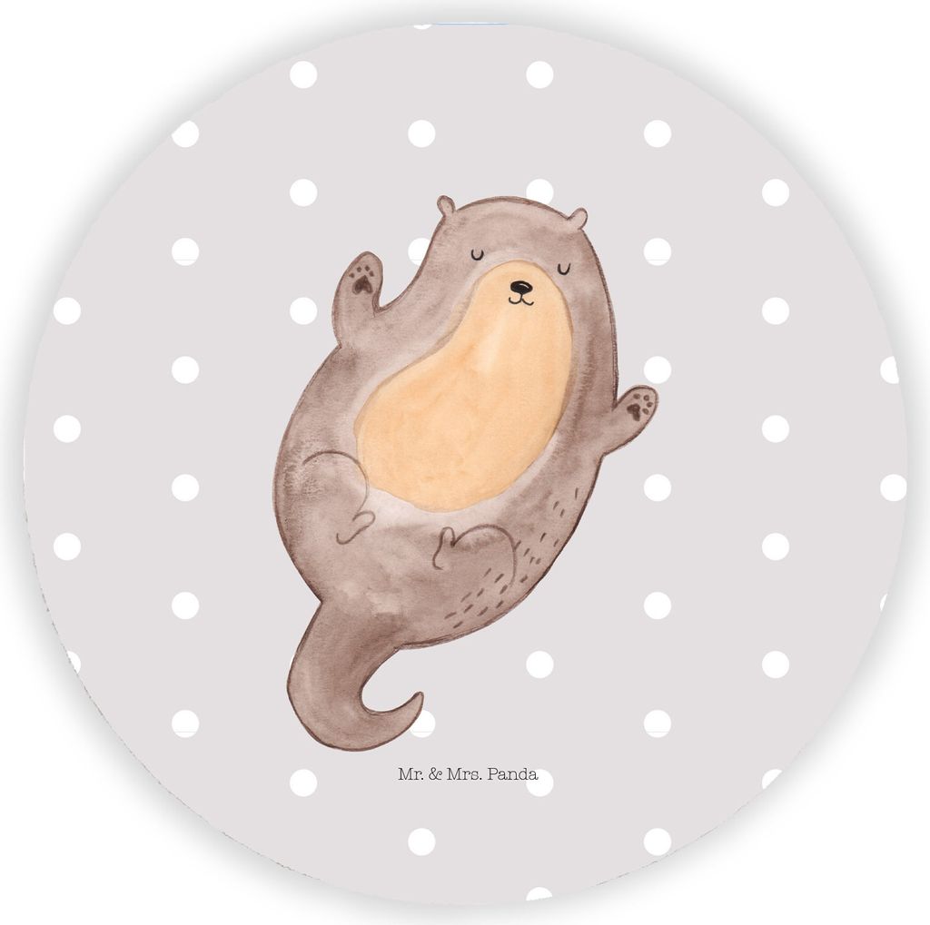Mr. & Mrs. Panda magnet Otter Umarmen - Grau Pastell - Produktbild 