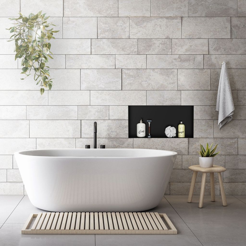 LuxeBath Nástenná výklenka z nehrdzavejúcej ocele, 60x30x10 Obrázok produktu 