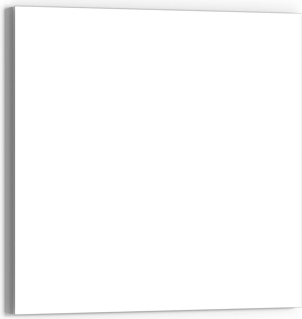 DEQORI Magnettafel Glas 30x30 cm 'Weiß' beschreibbar Whiteboard Pinnwand Küche
