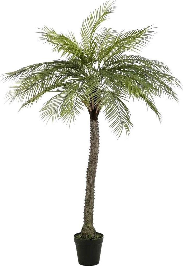 Emerald Künstliche Phoenix Palme - Marun | 220 cm, UV-beständig, für draußen, Kunstbaum, wie echt, Allergiker geeignet, pflanzliche Dekoration ...