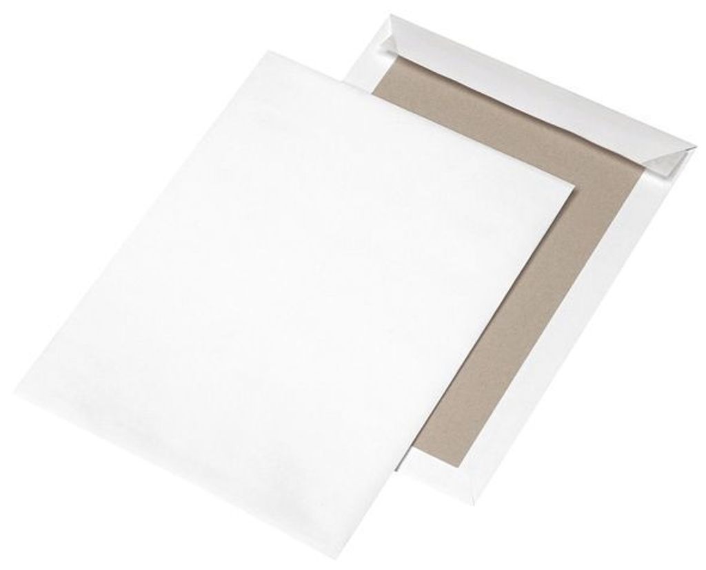 Papperückwandtaschen C4 120g/qm haftklebend weiß VE=125 Stück