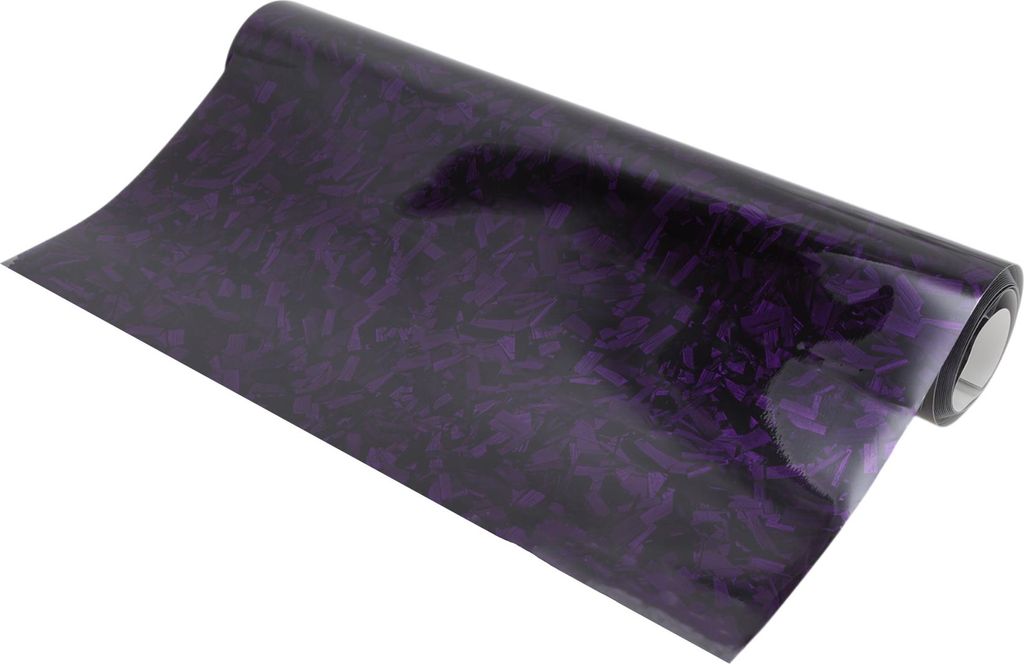 Forged Carbon Folie 300x30cm Selbstklebend Autofolie Auto Folie Blasenfrei DIY-Aufkleber,für Auto,Fahrzeug,Morotrad Lila