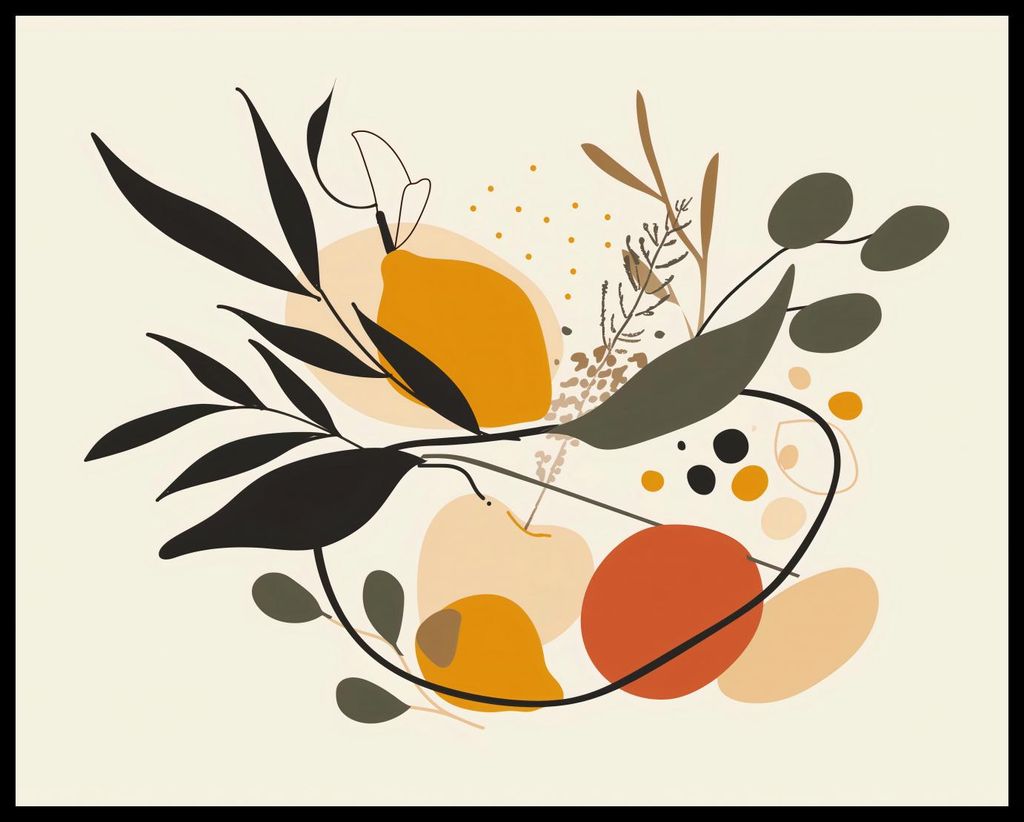 Plakat 76x60,5cm Botanischer Wirbel