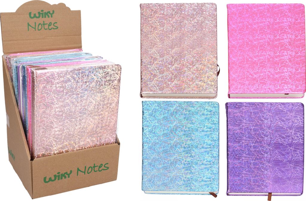 Notizbuch liniert 21 x 14,5 cm, 100 Seiten – MIX