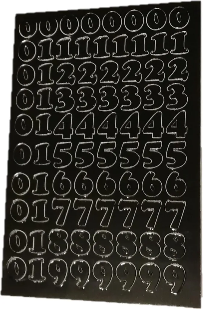 Kit Stickers Lettere e Numeri per Scrapbooking e Decorazioni DIY