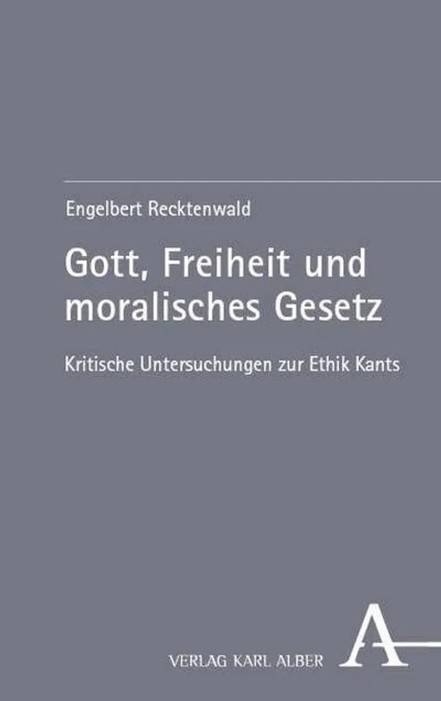 Livre de Philosophie Gott, Freiheit und moralisches Gesetz Allemand