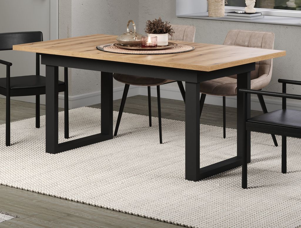 Esstisch "Syncro" Eiche hell, ausziehbar 160-200 cm, Produktbild 