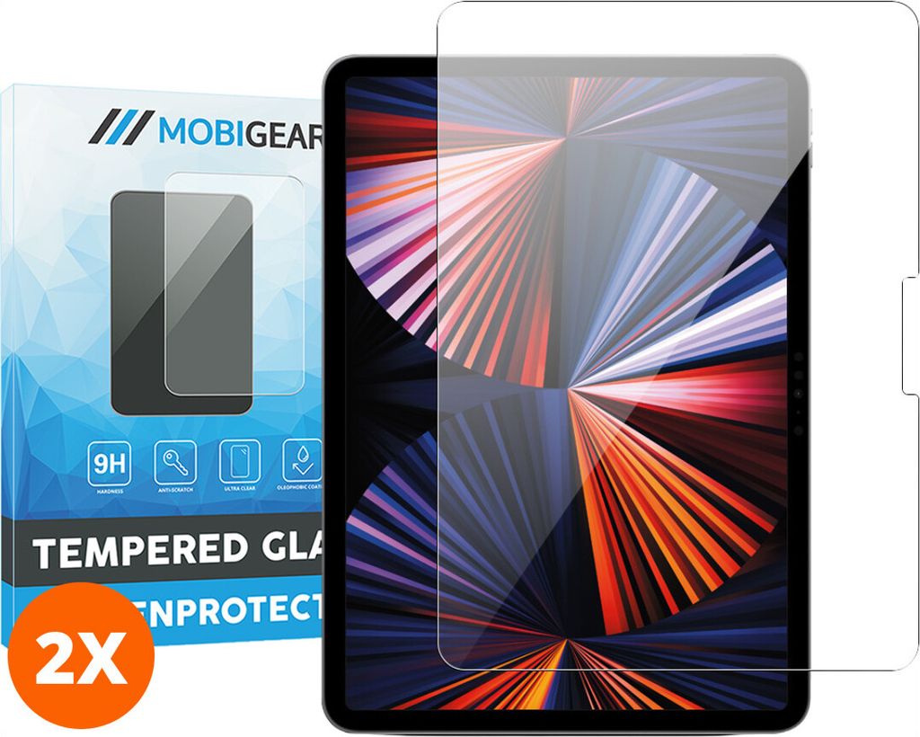 Mobigear iPad Air 11 Zoll (2024) Panzerglas Gehärtetes Glas Displayschutz - Hüllenfreundlich (2er Pack)