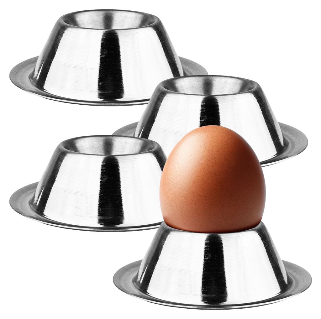 Eierbecher Edelstahl Eier Becher Metall Frühstück Produktbild 
