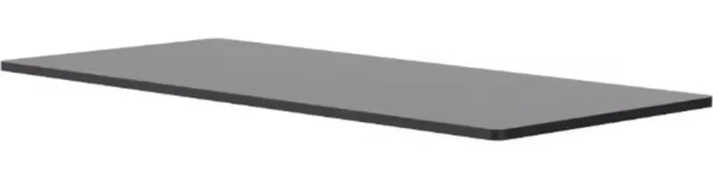 Plateau de rechange noir pour table 180x80 cm | Plan de bureau solide - 2