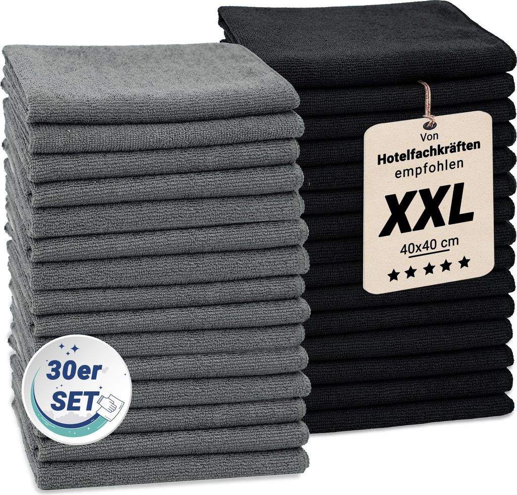 30er Set Multifunktionstücher 80% Polyester, 20% Polyamid, Schwarz