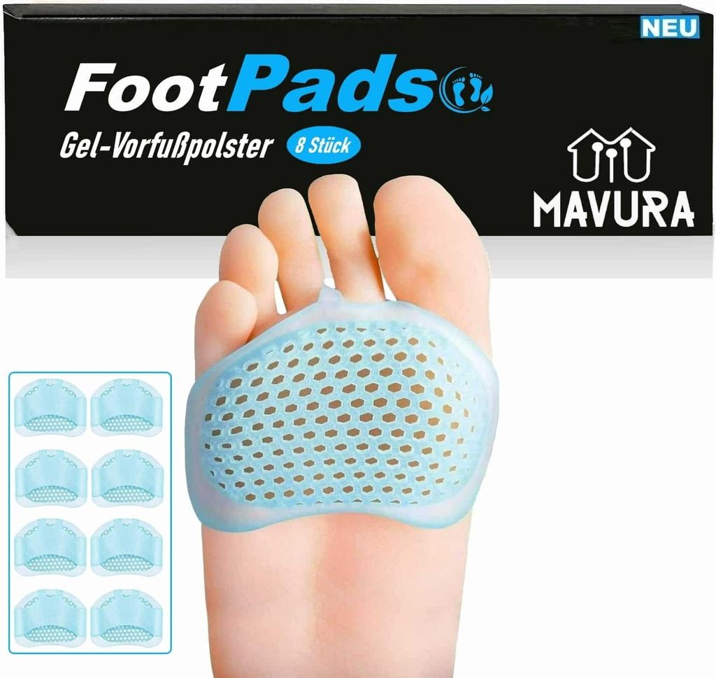 FootPads Vorfußpolster Gel Fußpads Silikon Fußpolster, Produktbild 