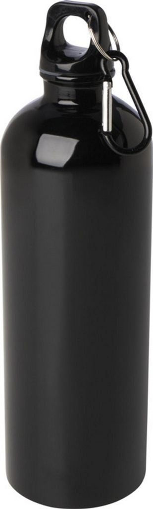 Floso - Wasserflasche "Oregon", Edelstahl, 750ml PF4726 (Einheitsgröße) (Schwarz)