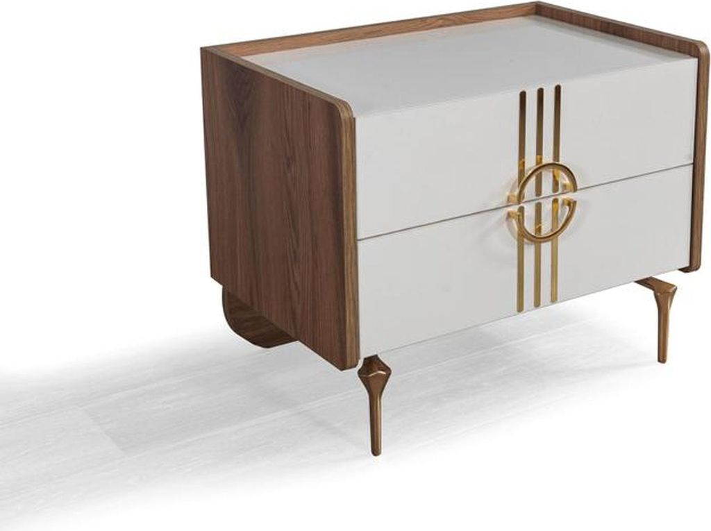 Schlafzimmer Nachttisch Modern Design Möbel Holz Luxus Beistell Nachttische