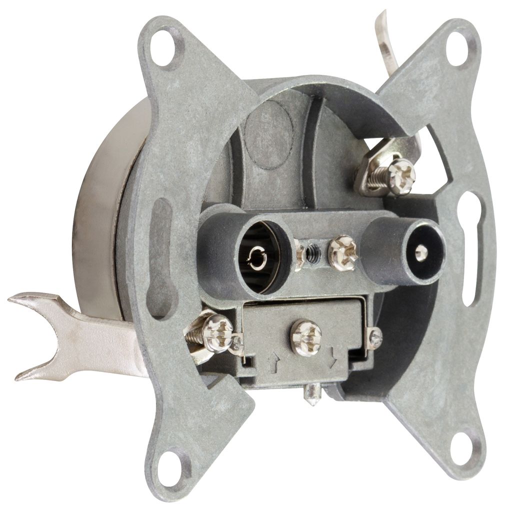 REV Antennen-Dose TV / RF für Schalterserien (Future, Matrix, Optima, Quatro, Radius, Studio, Vario)