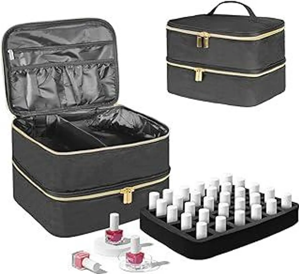 Organizer Smalti Professionale BOHEMIABY: Valigetta per 30 Flaconi e Lampada