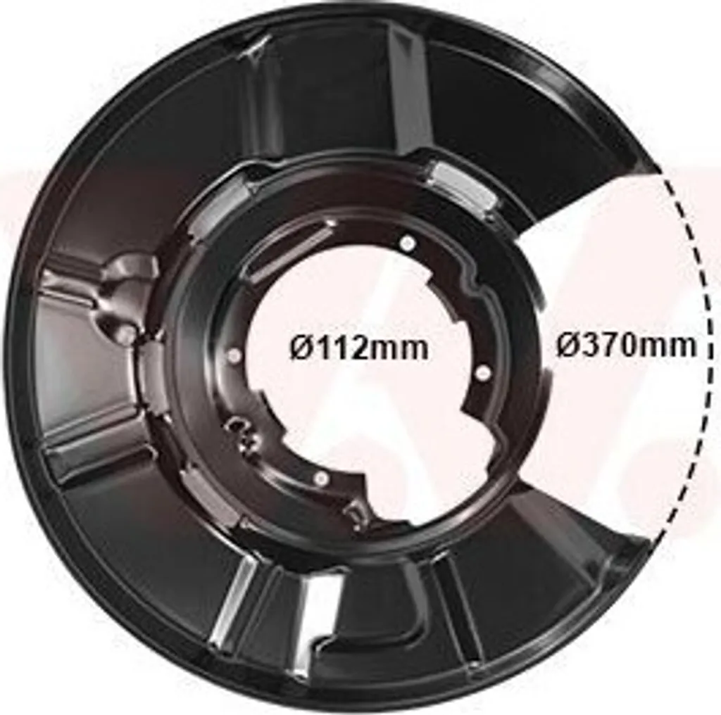 Tôle d'ancrage de frein arrière pour BMW Série 3 E90 Van Wezel 0667374