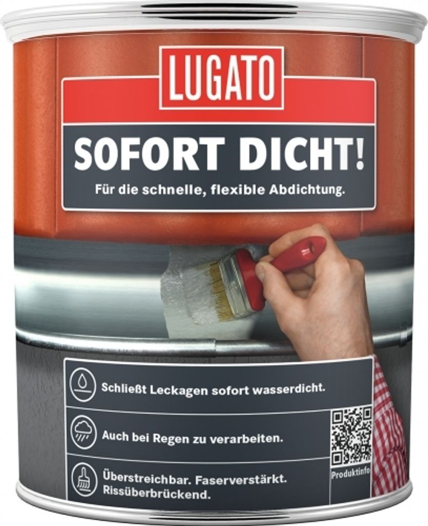 Lugato Sofort Dicht! Dichtmittel 750 ml, faserverstärkt, Produktbild 
