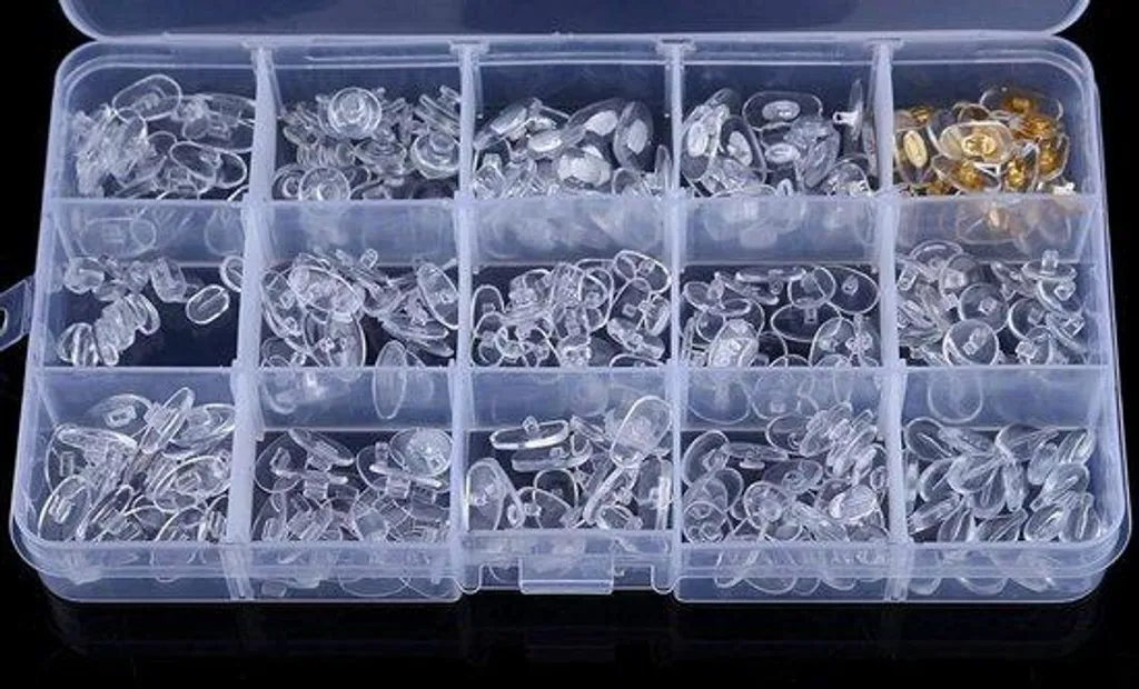Plaquettes de nez en silicone souple pour lunettes - Kit 15 modèles
