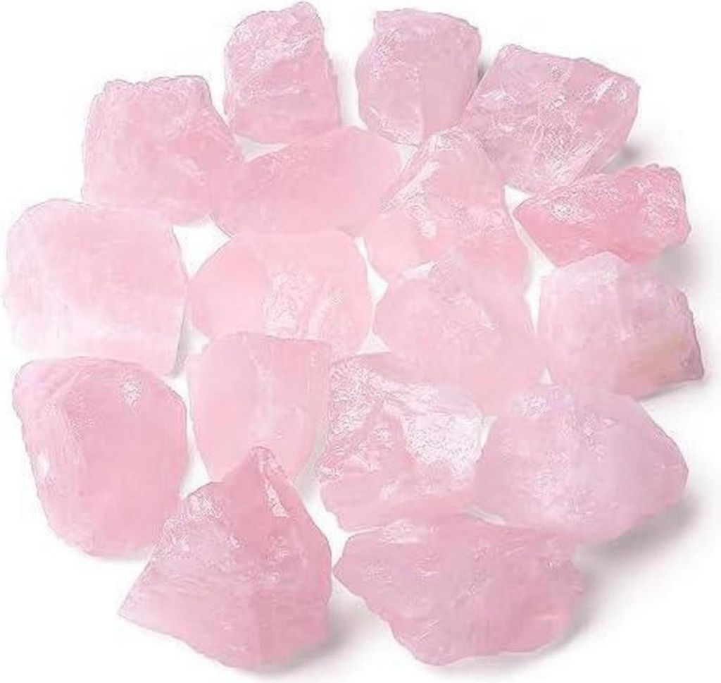 Rosenquarz Stein Rohsteine Premium Kristalle Heilsteine Produktbild 