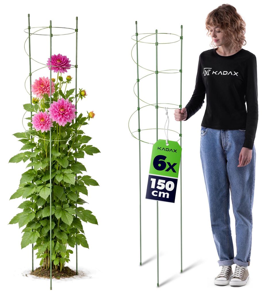 Tuteurs KADAX 150 cm, lot de 6, tuteurs pour plantes Image du produit 