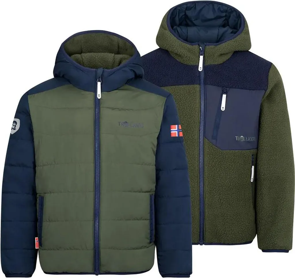 Veste Sandvika Trollkids Coupe-Vent avec Poches Zippées en Taille 128